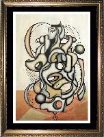 SOLD! CONQUISTADOR -- A Cubism Surrealism influenced figural oil painting.MANIFEST MIND COLLECTION 2008 