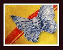 Golden_Iron_Butterfly    - Original Oil Painting, canvas