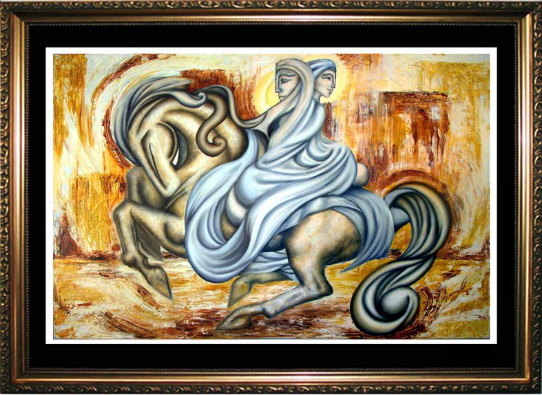 THE ESCAPE  -  A contemporay Oil Painting MANIFEST MIND COLLECTION 2009